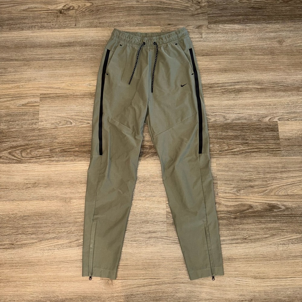 Nike Tech Woven 2.0 Pants Cargo Khaki Black Mens Small Athletic‎ Joggers